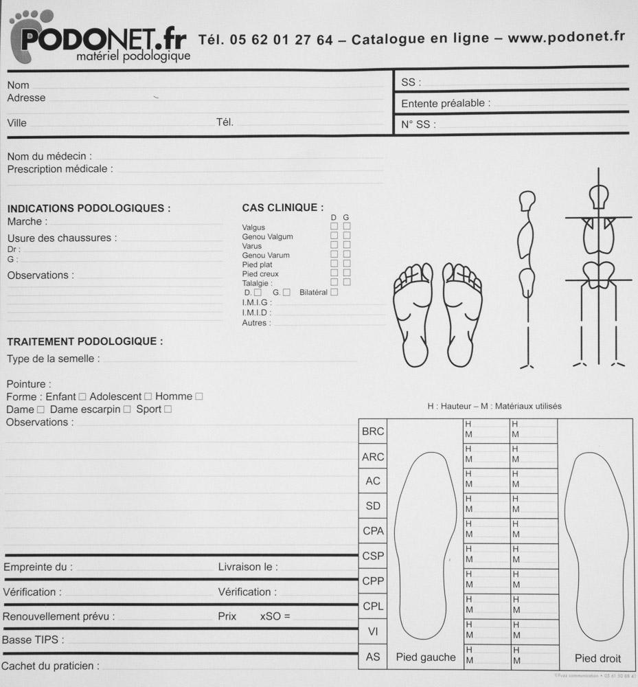 Philippe Villeneuve Semelle Posturologie Feuilles Pour Podographe