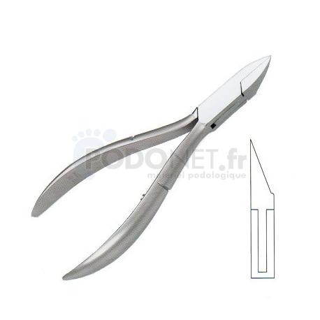 Pince à ongles speciale podologue becs plats  11 cm 