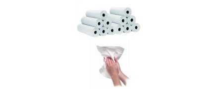 Les draps d'examen et les essuie-mains