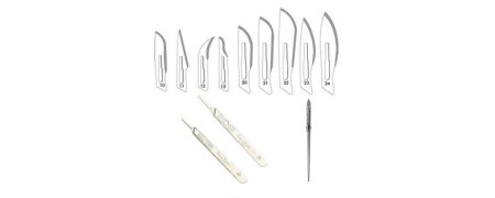 Lames de bistouris et instruments chirurgicaux à  usage unique