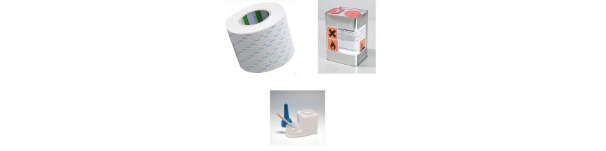 Colles, Solvants,Adhésifs, Boites empreintes