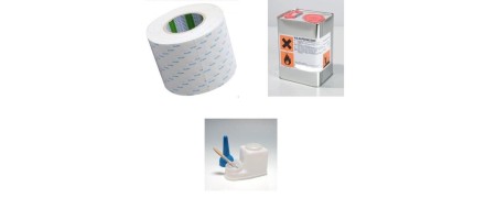 Colles, Solvants,Adhésifs, Boites empreintes